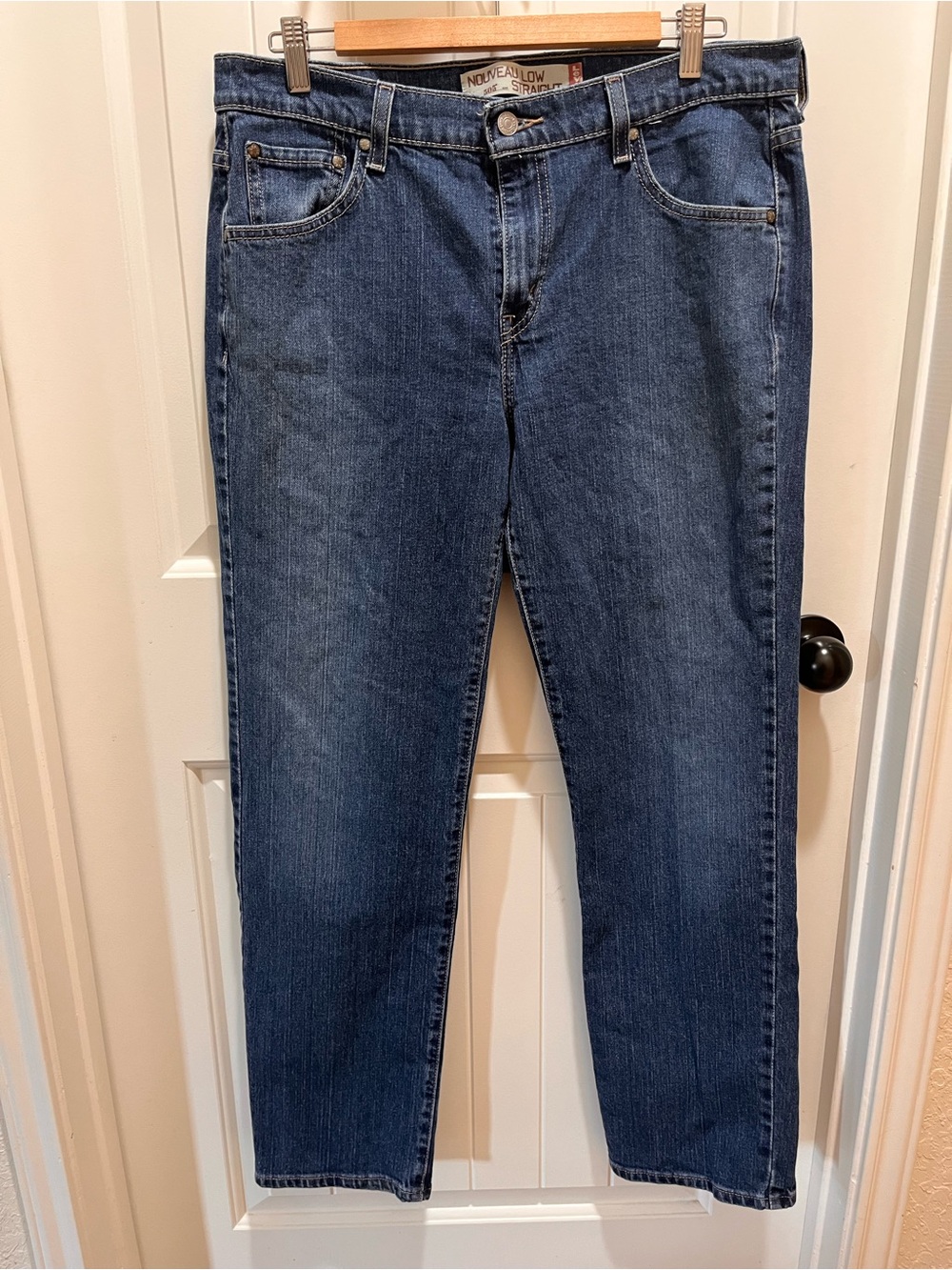 Levi's Women's Nouveau Low Straight 505 Blue Jeans - 12M